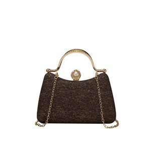 Glitter Evening Bag Shiny Chain Strap Clutch Purses mal Tail C :O